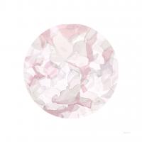 Leafy Abstract Circle II Blush Gray #41997