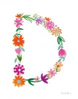 Floral Alphabet Letter IV #45481