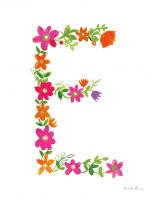 Floral Alphabet Letter V #45482