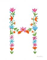 Floral Alphabet Letter VIII #45485
