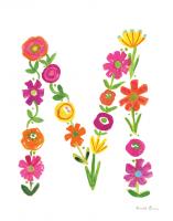 Floral Alphabet Letter XIII #45490