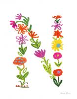Floral Alphabet Letter XIV #45491