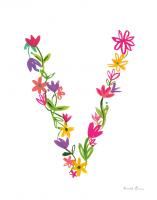Floral Alphabet Letter XXII #45499