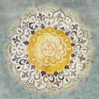 Mandala Delight IV Yellow Grey #45671
