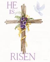 Easter Blessing Saying III with Cross #46953