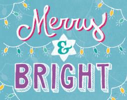 Merry and Bright Aqua #47938-14x11