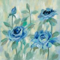 Brushy Blue Flowers II #49267