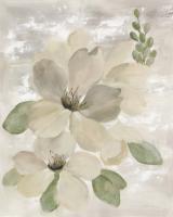 White on White Floral II Sage #49790