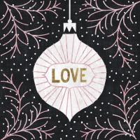 Jolly Holiday Ornaments Love Metallic #50316