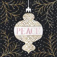 Jolly Holiday Ornaments Peace Metallic #50317