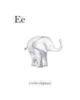 E is for Elephant #51579