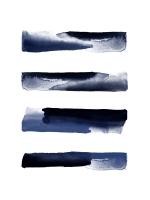 Navy Blue Watercolor Strokes #51926