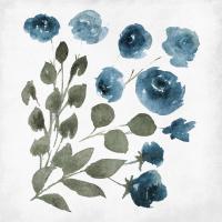 Blue Wash Floral 3 #53275