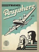 VINTAGE ADVERTISING TRAVEL PLANE USA #JOEAND 116842