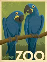 Zoo vintage cockatoo birds #JOEAND116848