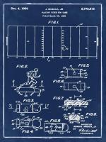 Football game piece, 1955-Blue #BE112960