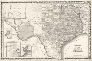Map of Texas #BE113800