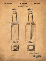 Beer Bottle 1934 Sepia #BE113810
