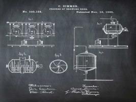 Brewing Process 1885 Chalk #BE113845
