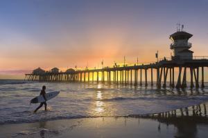 Huntington Beach Pier - Surfer #91625