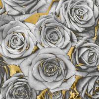 Roses - Silver on Gold #KTB113453