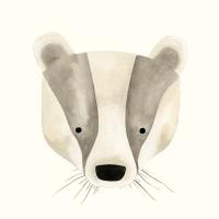 Badger Watercolor Face #91072