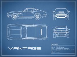 Aston V8 Vantage-Blue #RGN112709