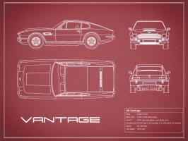 Aston V8 Vantage-Maroon #RGN112710