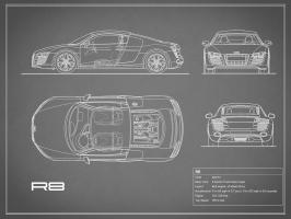 Audi R8 V10-Grey #RGN112711