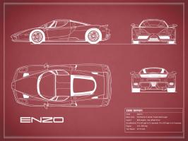 Ferrari Enzo-Maroon #RGN112743