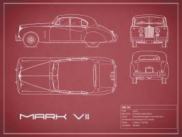 Jaguar MkVII-Maroon #RGN112752