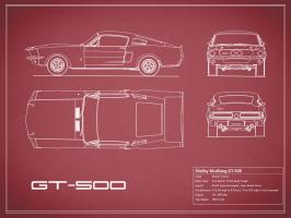 Shelby Mustang GT500-Maroon #RGN112788