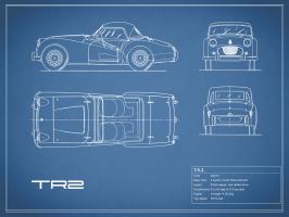 Triumph TR2-Blue #RGN112793