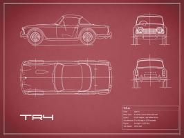 Triumph TR4-Maroon #RGN112797