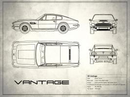 Aston V8 Vantage White #RGN113190