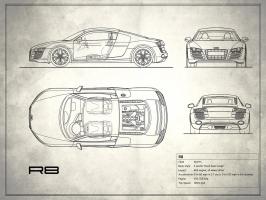 Audi R8 V10 White #RGN113191