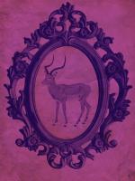 Framed Gazelle in Violet #89772