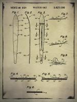 Water Ski Patent Buff #90019