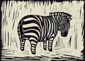 Zebra Linocut #90955