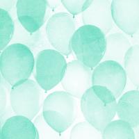 Airy Balloons in Mint B #92424