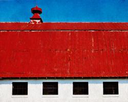Four Windows and a Red Roof #86190