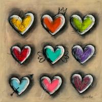 Colored Hearts III #IG 7700