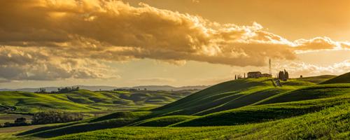 Toscana Crete Abendstimmung #IG 8534