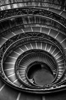 Roman Staircase black & white #IG 9306